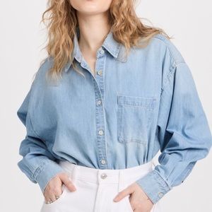 Brand new tags unattached Pistola Premium Denim Sloane Button Down, size medium